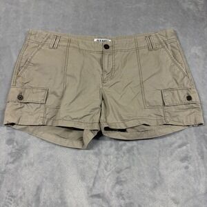 VTG Old Navy Women Size 14 W38 Khaki Cargo Shorts Tan Mid Rise Casual Outdoor